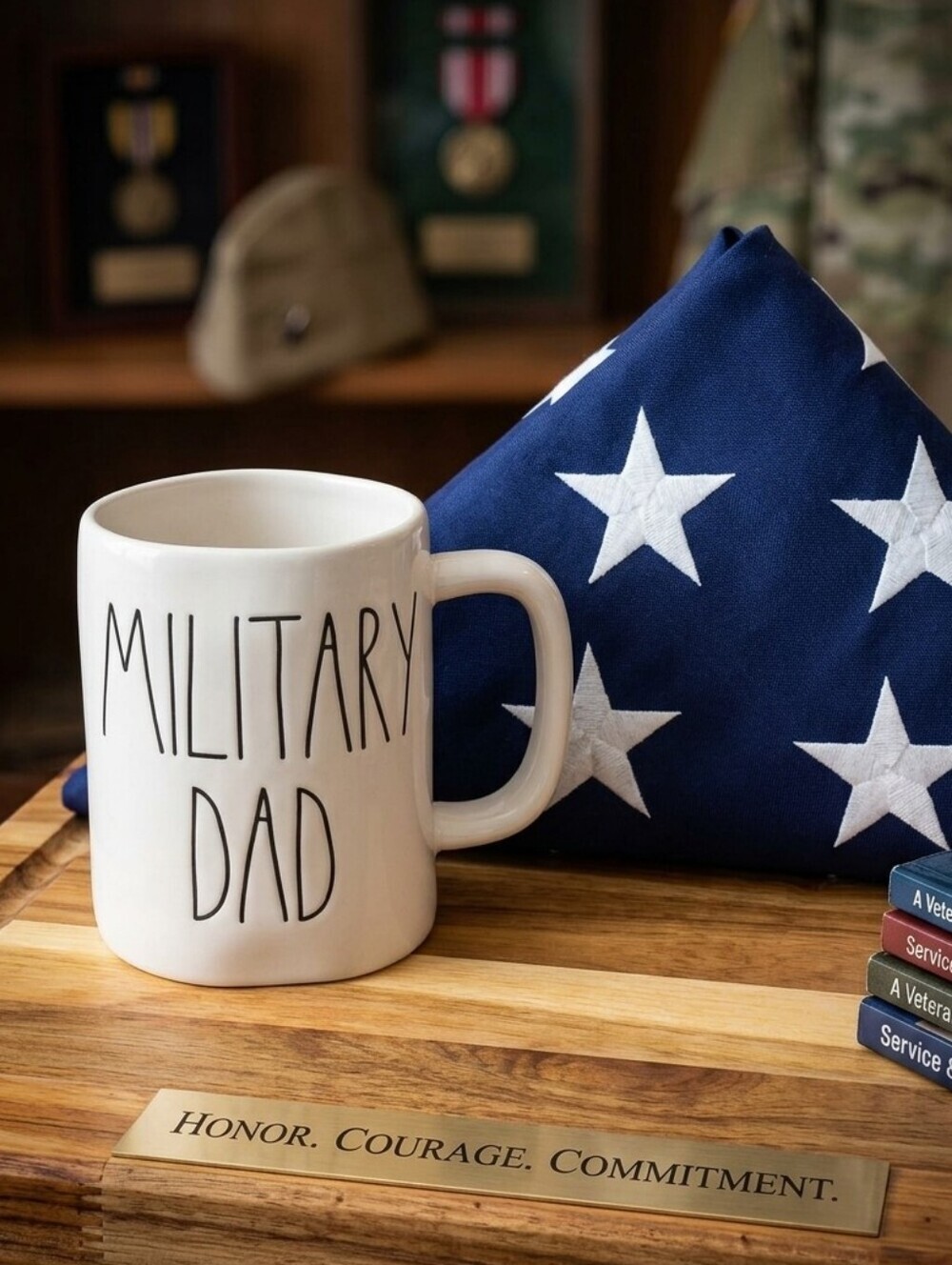 Rae Dunn Military Dad Ceramic Mug